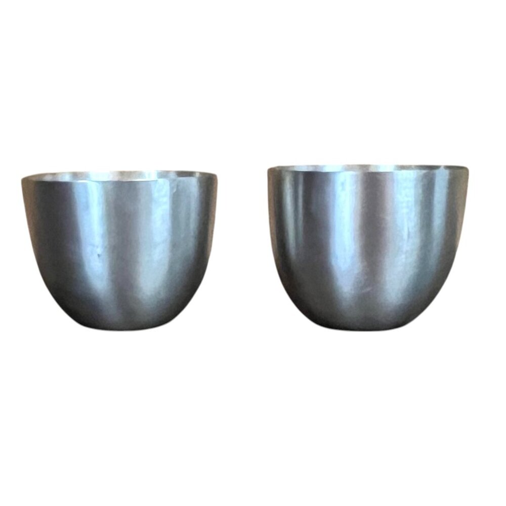 Set of 2 Vintage Jefferson Pewter Cups w/SCOA Engraving